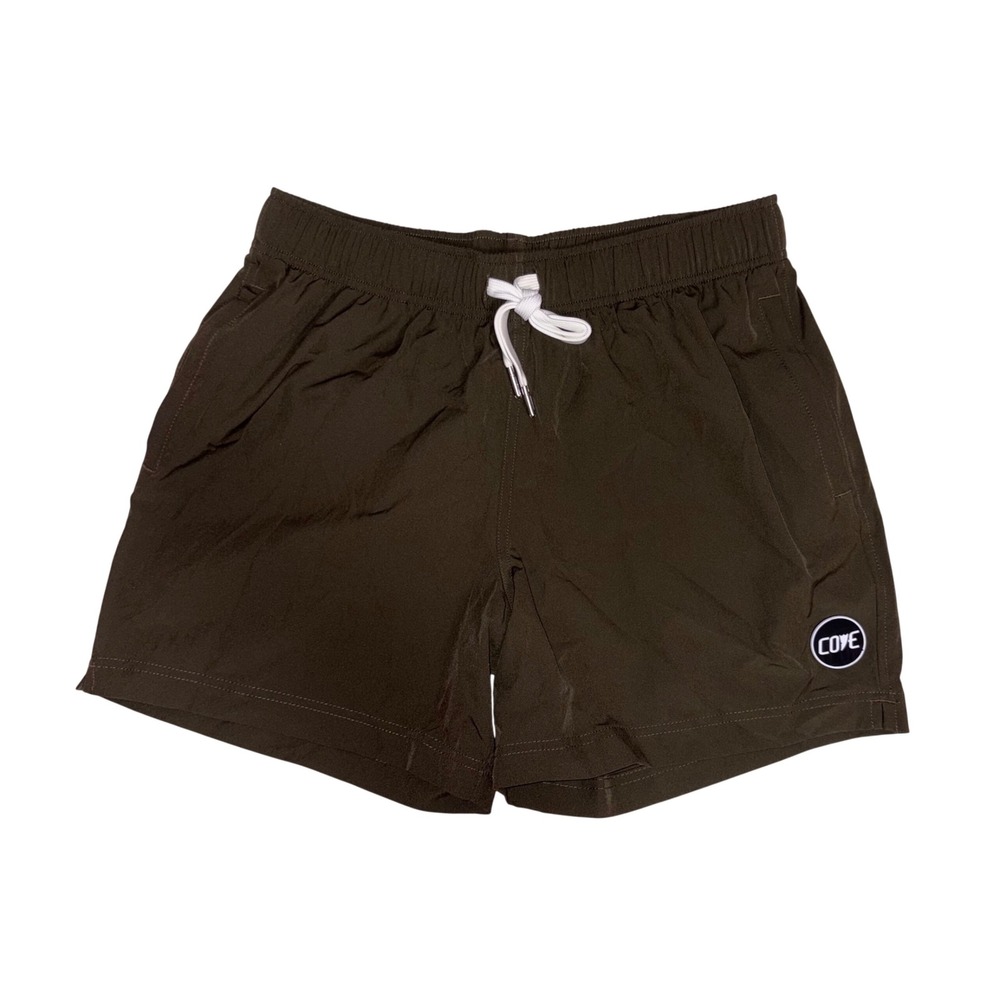 COVE USA Athletic Shorts Mens 32 Olive Green Stretch Performance 5" Inseam NWOT